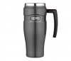 Kubek termiczny Thermos Travel King 470 ml z rączką grafitowy